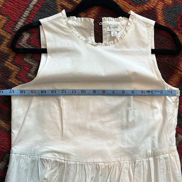 J. Crew white tiered midi dress - Picture 2 of 4
